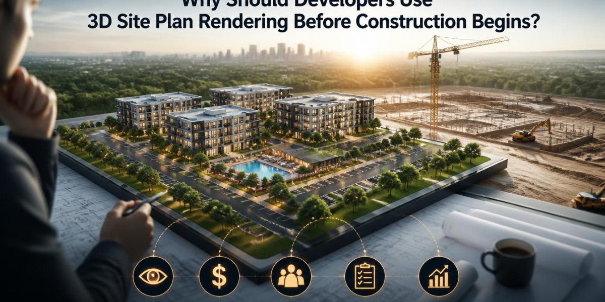 Why Should Developers Use 3D Site Plan Rendering Before Construction Begins?